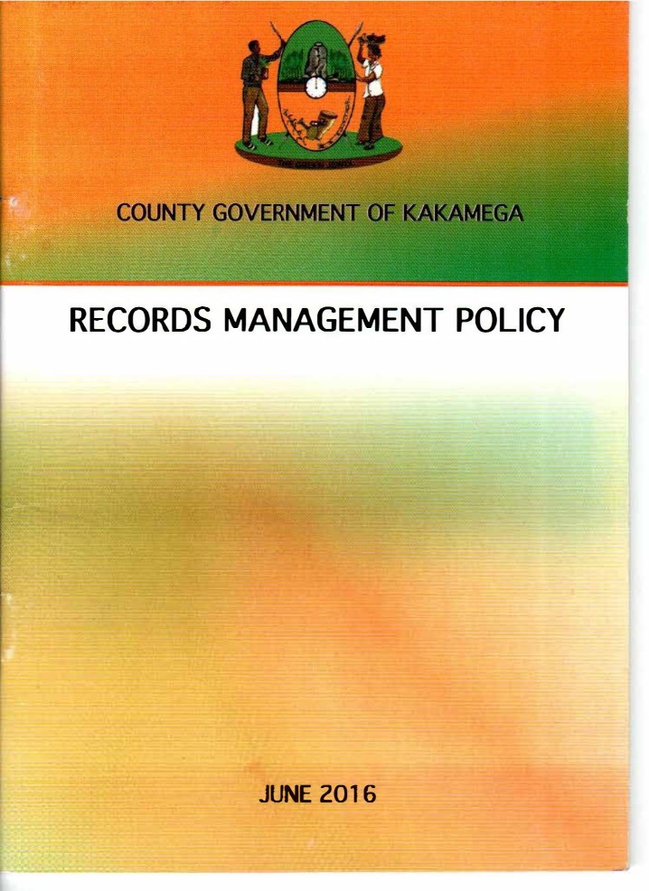 Kakamega Records Management Policy 2016 (1)