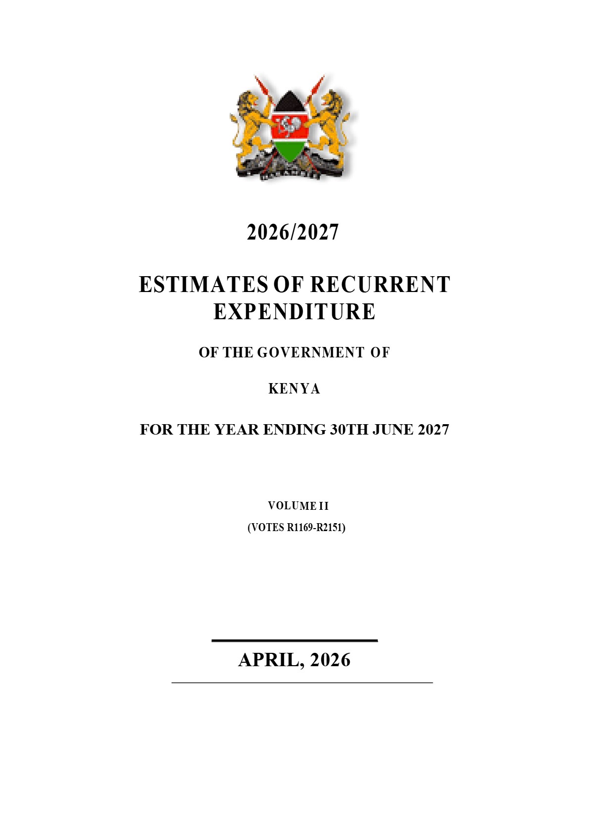 FY 2026-27 Recurrent Budget Volume II (1169-2151)_0